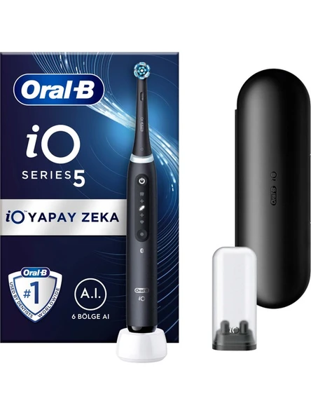Oral-B iO 5 Şarjlı Diş Fırçası - Mat Siyah - 9