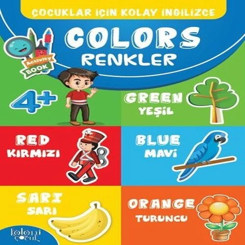 Çocuklar İçin Kolay İngilizce - Colors Renkler ürün görseli