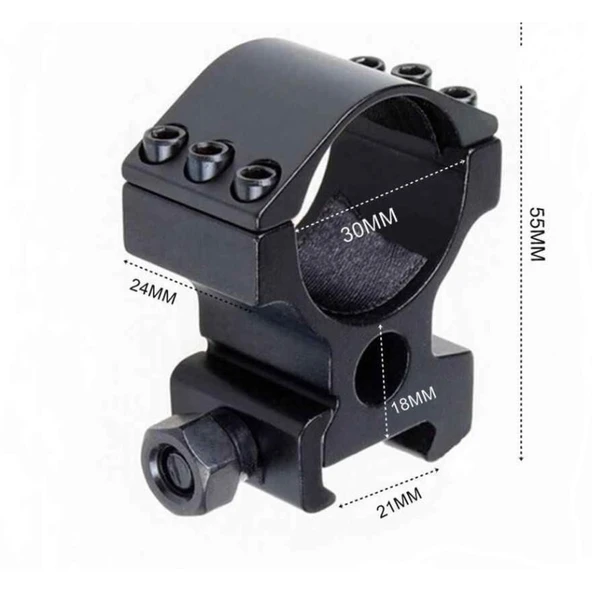 30mm/21mm Lazer Fener Bağlama Aparatı - 3