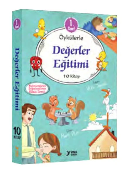 Öykülerle Değerler Eğitimi 1. Sınıflar İçin 10 Kitap Set ürün görseli