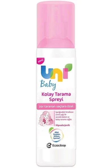 Uni Baby Kolay Tarama Saç Spreyi 200 Ml ürün görseli