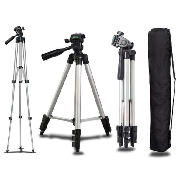 3 Yönlü Profesyonel Süper Kalite 157 Cm Tripod - 4