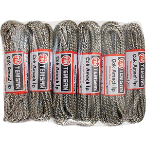 Temsan 10 Mt Çok Amaçlı İp 12'li
