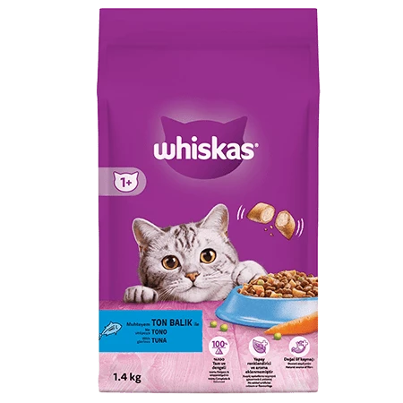 Whiskas Ton Balıklı ve Sebzeli 1.4 kg Yetişkin Kuru Kedi Maması
