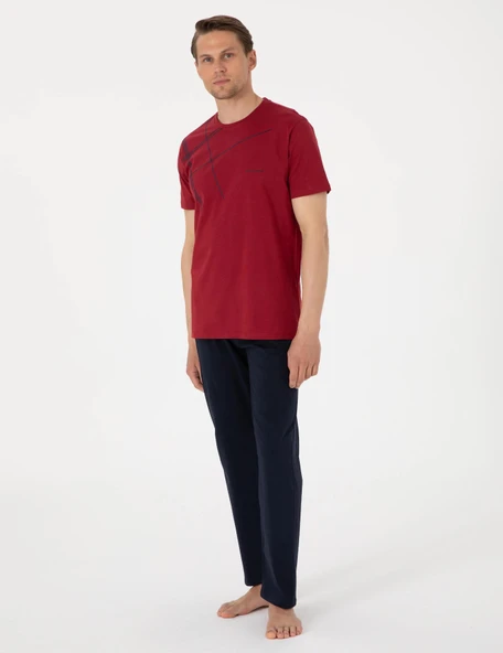 Pierre Cardin Erkek Kısa Kollu Bisiklet Yaka Pijama Takım - 4