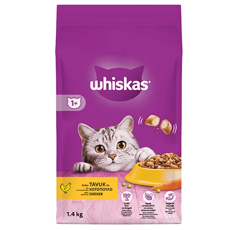 Whiskas Tavuklu ve Sebzeli 1.4 kg Yetişkin Kuru Kedi Maması