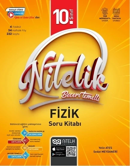 Nitelik 10.Sınıf Beceri Temelli Fizik Soru Kitabı Yeni