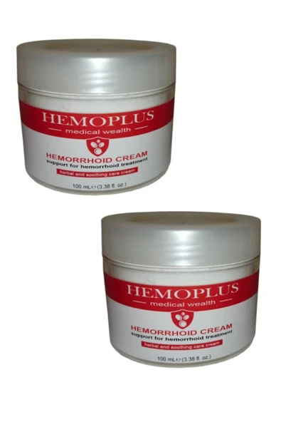 Hemoplus Hem.oroid Yanma Ve Sızı Masaj Bakım Kremi 100 ml 2 Adet