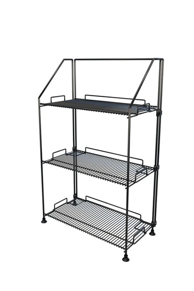 Akroraf 3'lü Siyah Metal Özel Tasarım Çok Amaçlı Raf Mutfak Banyo Dekoratif Raf - Resim 3
