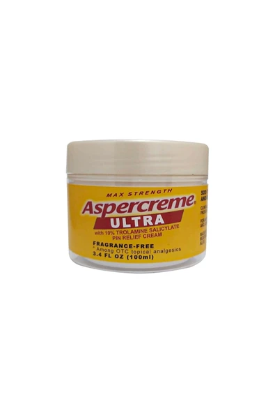 Aspercreme Ultra Sırt, Bel, Kas, Diz, Dirsek, Artrit Vücut Ağrı Masaj Kremi 100 ML - 1