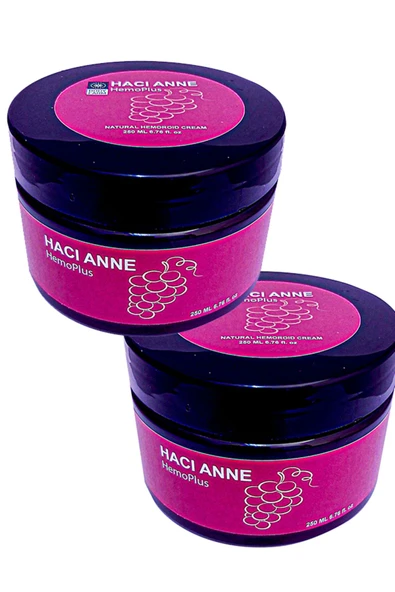 Hacı Anne Hem.oroid Sızıları Şişliği Azaltıcı Ağrı Ve Masaj Kremi 250 ml 2 Adet - 1