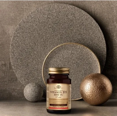 Solgar Vitamin D3 Cheaweble 1000 IU 100 Tablet - 2