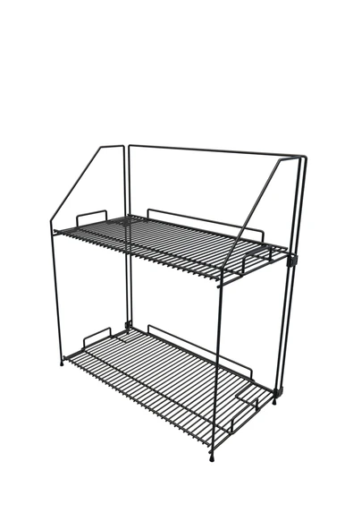 Akroraf 2'li Siyah Metal Özel Tasarım Çok Amaçlı Raf  Mutfak Banyo Dekoratif Raf - Resim 4