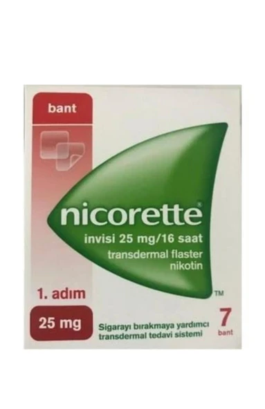 Niicccoorette İnvisi 1 Adım Bant 25 mg