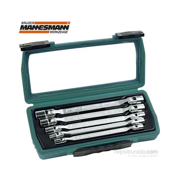 Mannesmann 19821 Mafsallı Lokma Anahtar Takımı. 5 Parça - 1