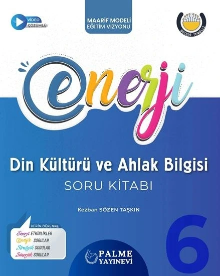 Palme 6.Sınıf Enerji Din Kültürü ve Ahlak Bilgisi Soru Kitabı Yeni