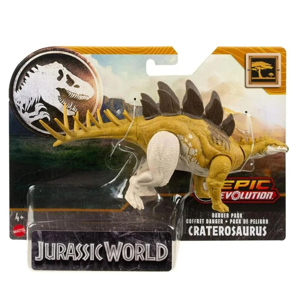 Mattel Jurassic World Tehlikeli Dinozor Paketi Craterosaurus HLN49-HTK52 - 4