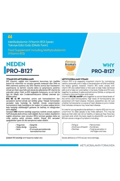 VİAPECİA Pro-b12 Unutkanlık, Odaklanma, Konsantrasyon, Beyin Fonksiyonları B12 60 Adet - 4