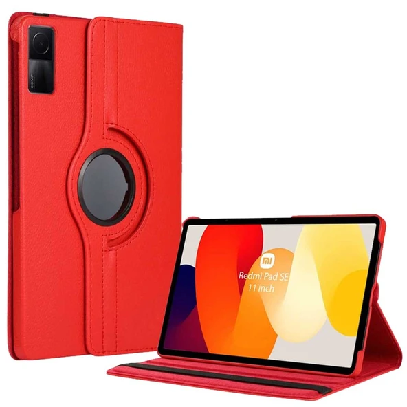 Xiaomi Redmi Pad SE Uyumlu 11 inç Döner Standlı Tablet Kılıfı - Resim 4