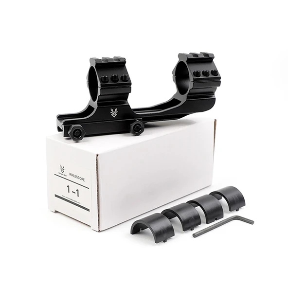 SWAMPDEER CT 25.4/30mm Tek parça 22MM Ray Dürbün montaj ayağı siyah - Resim 2