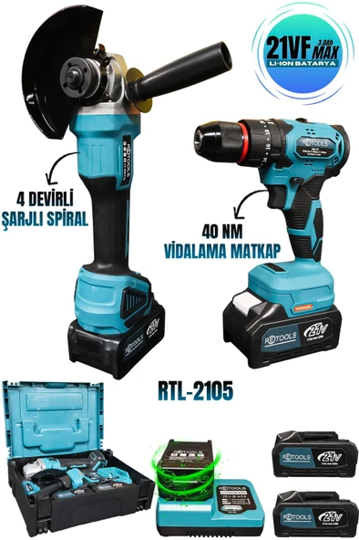 RETOOLS RETOOLS 2 Lİ SET ( SPİRAL + VİDALAMA )