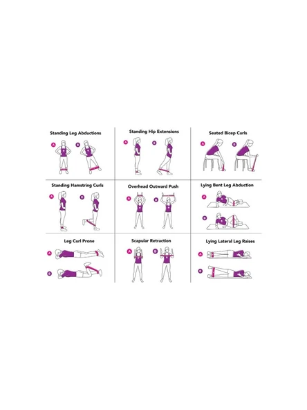 Spor Direnç Lastiği 5 Kademeli C32 - 4