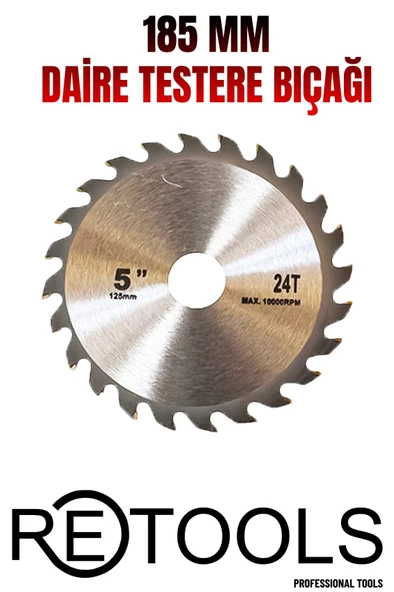 RETOOLS 185 MM DAİRE TESTERE (METAL-AHŞAP) BIÇAĞI