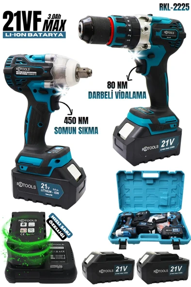 RETOOLS RETOOLS (SOMUN-VİDALAMA) 10 PİLLİ (21W-3AH)