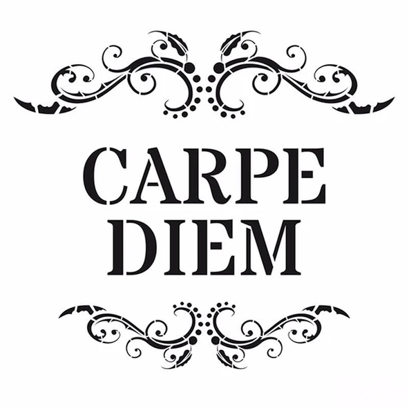 HOME DECOR MİNİ STENCIL HDM-42 25X25 ürün görseli 1