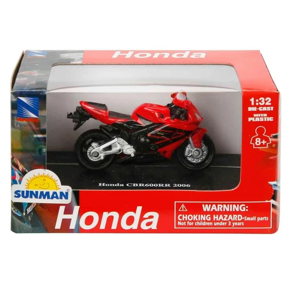 Sunman Honda Cbr600rr 2006 1/32 Model Motor - Resim 2