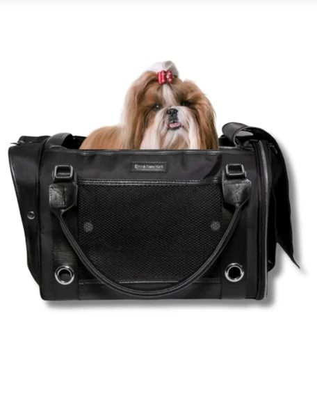 Emre Network Guest List Siyah &Mavi Kedi Köpek taşıma çantası - 3