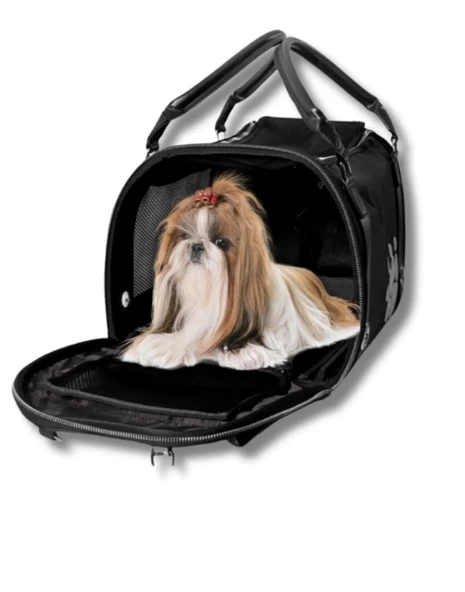 Emre Network Guest List Siyah &Mavi Kedi Köpek taşıma çantası - 2