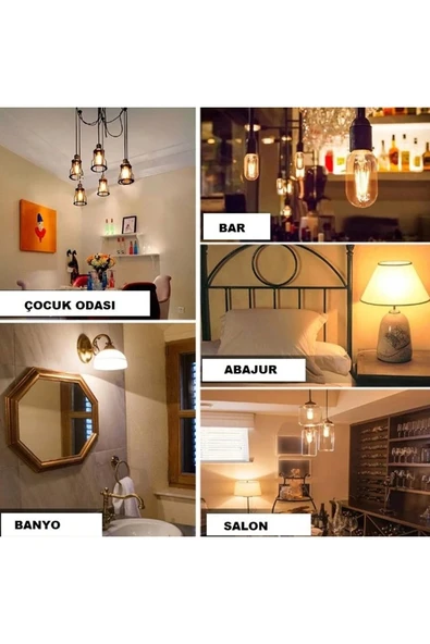 Cata Ct-4350 4w Rustik Led Ampul E27 Duylu Amber 2700k - 5