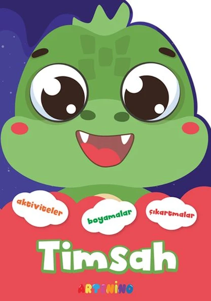 Şekilli Hayvanlar Serisi - Timsah Aktivite Boyama Çıkartma Kitabı ürün görseli
