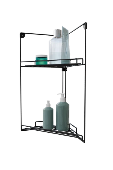 Dekoratif Köşe Duvar Rafı - Resim 3