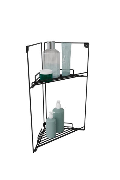 Dekoratif Köşe Duvar Rafı - Resim 4