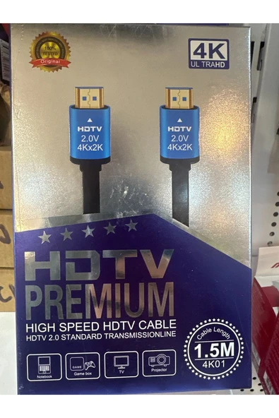 Kerasus 1,5 mt 4K HDMI kablo ürün görseli 1