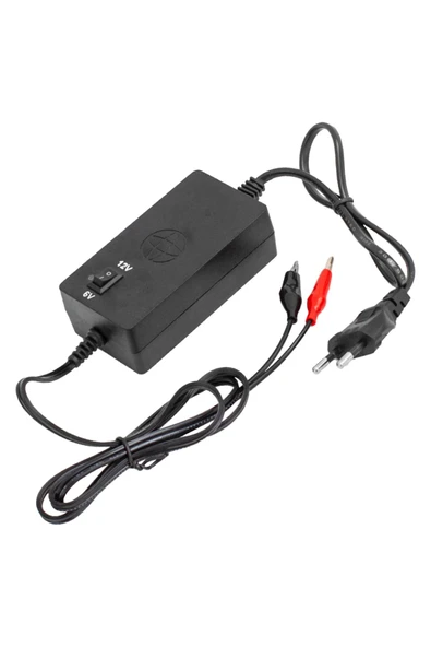 Gizzodo MERVESAN MT-6/12C 6V-12V 1 AMPER AKÜ ŞARJ ADAPTÖRÜ (KROKODİL UÇLU) POWERMASTER 6V-12V - Resim 5
