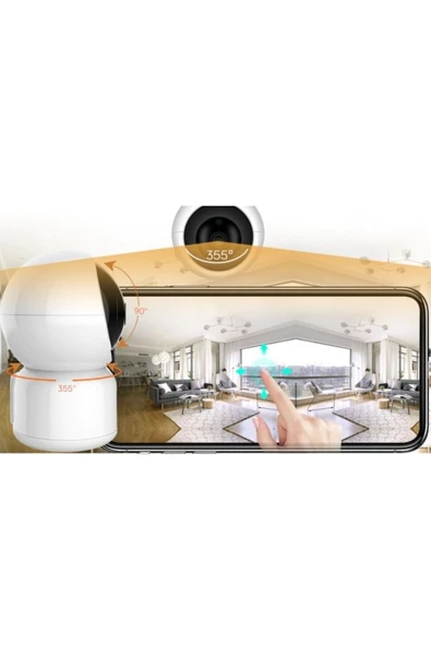 Cata CT 4050 360° Derece Dönebilen Wifi Akıllı Kamera - Resim 6