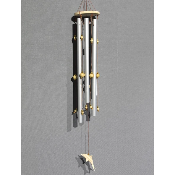 Boncuklu Metal Rüzgar Çanı 3dıarta-29