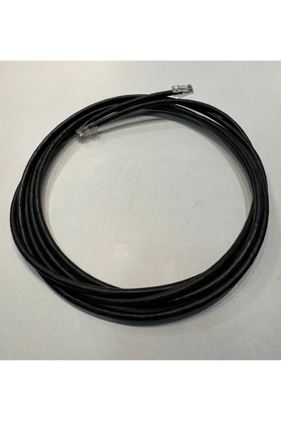 REÇBER Cat 6 Siyah Kablo Dış/İç ortam 5 metre 4x2x23 AWG