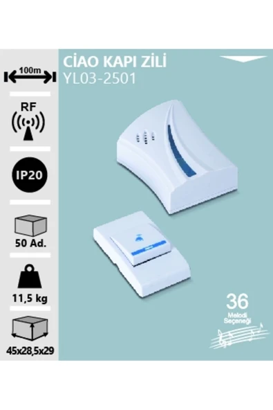 Noas Ciao Kapı Zili ürün görseli 1