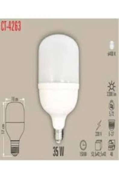 Cata CT-4263 BEYAZ 35 W LED AMPUL - Resim 3