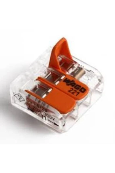 WAGO 221-413 3'lü Yaylı Tırnaklı Klemens (3 ADET) ürün görseli 1