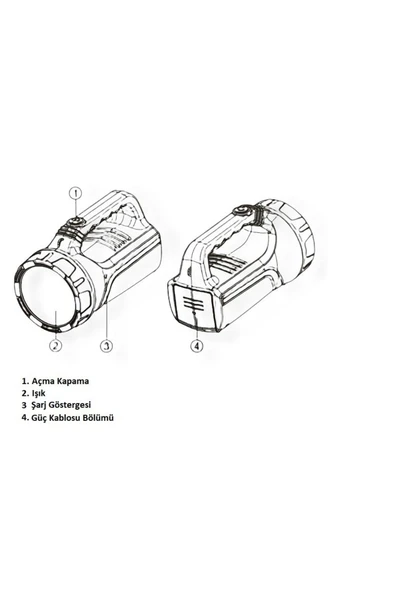 Cata CT 9952 Gemici El Feneri 6400K Beyaz Işık - Resim 3
