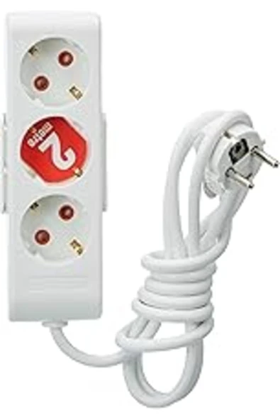 Hepta Collection Mutlusan Ri-Tech Üçlü Topraklı Grup Priz, Korumalı 2 M ürün görseli 1