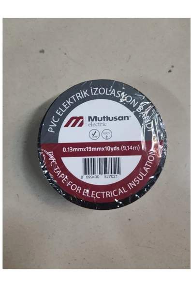 Mutlusan Siyah Izole Bant 10 Lu Paket ürün görseli 1