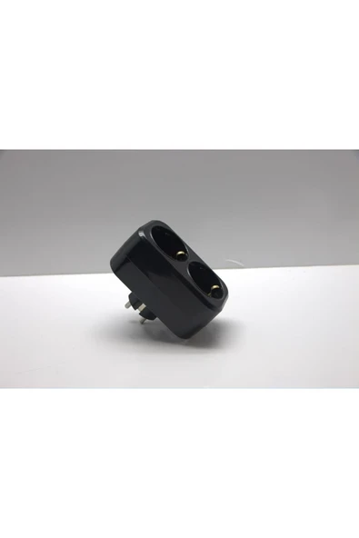 enparlak İkili Golyat Fiş Priz Siyah Mutlusan - Resim 4