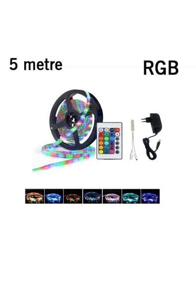 Cata Ct-4558 Rgb Renk Değiştiren + Beyaz Şerit Led Seti 5 m