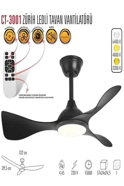 ALLCHEAPSHOPPİNG Cata Ct 3001 Zürih Ledli Tavan Armatürü ürün görseli